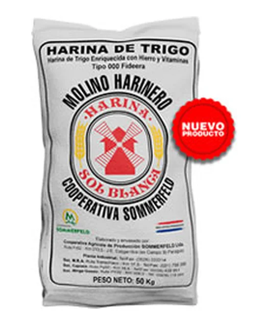 Harina de Trigo Sol Blanca tipo 000 (50 kg) Fideera